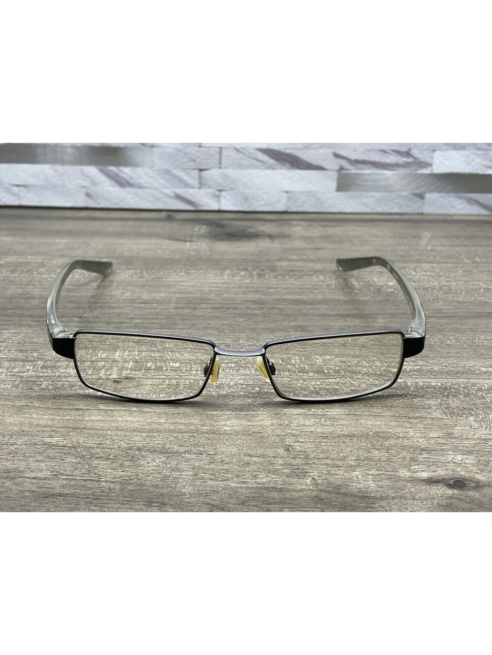 NIKE EYEWEAR 8065 013 GRAY BLACK 51[]17-145 EYEGLASSES FRAMES ONLY -SEE PHOTOS - Picture 2 of 15